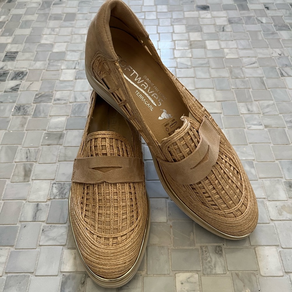Tan Woven Softwaves Taracare Shoes